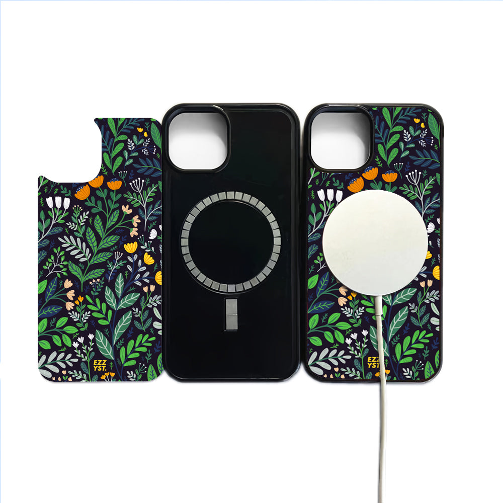 Flowers Blooms Midnight Magsafe iPhone Case
