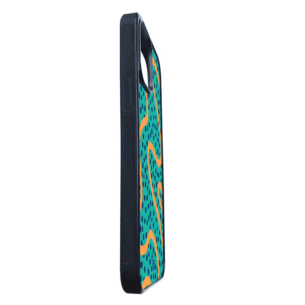 Abstract Line Ocean Blue Magsafe iPhone Case