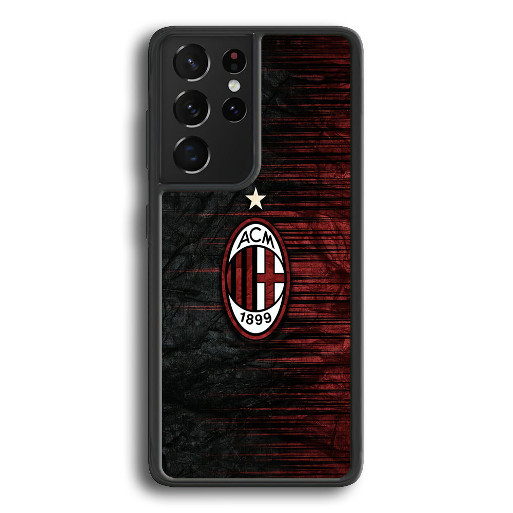 AC Milan Abstract Pattern Samsung Galaxy S22 Ultra Case - Ezzystore