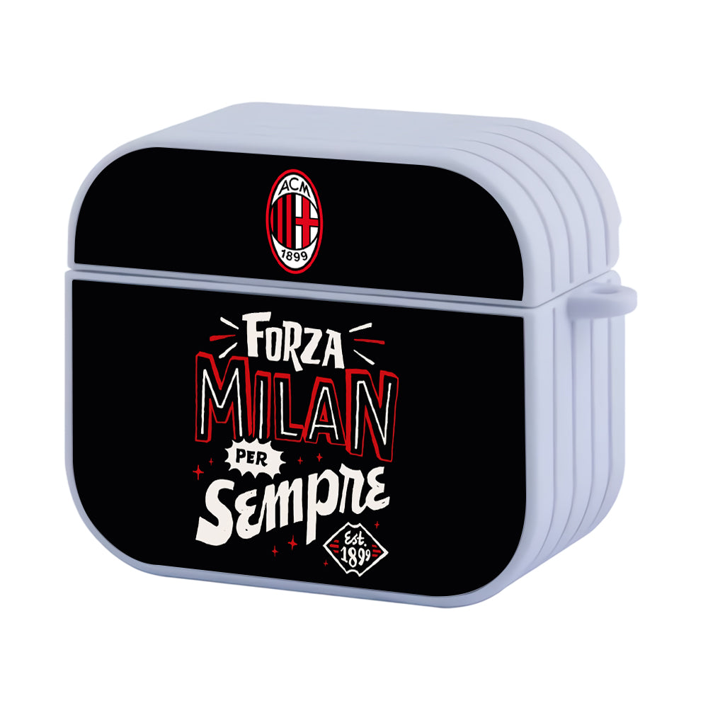 AC Milan Forza Milan Hard Plastic Case Cover For Apple Airpods 3