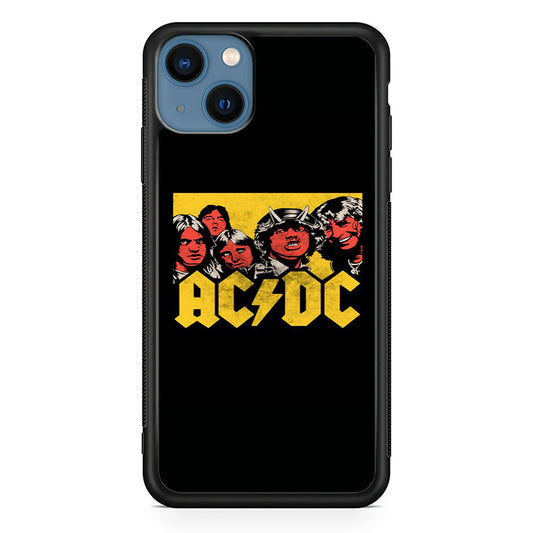 AC DC Player Cartoon Logo iPhone 15 Case