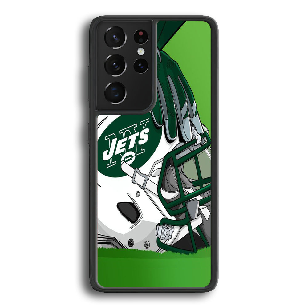 AFC New York Jets Helmet Samsung Galaxy S22 Ultra Case - Ezzystore