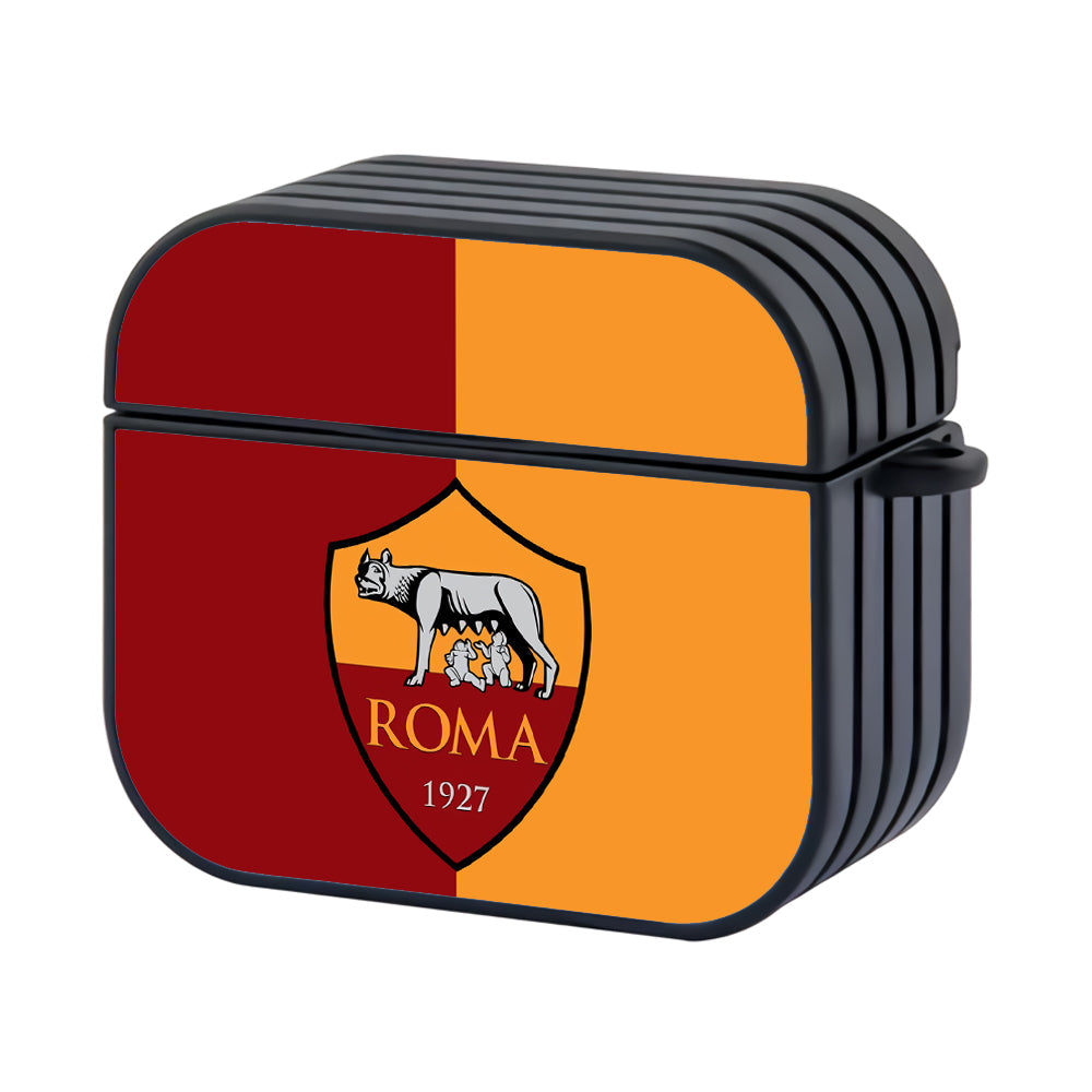 AS Roma Two Colour Pride Hard Plastic Case Cover For Apple Airpods 4 - Ezzystore