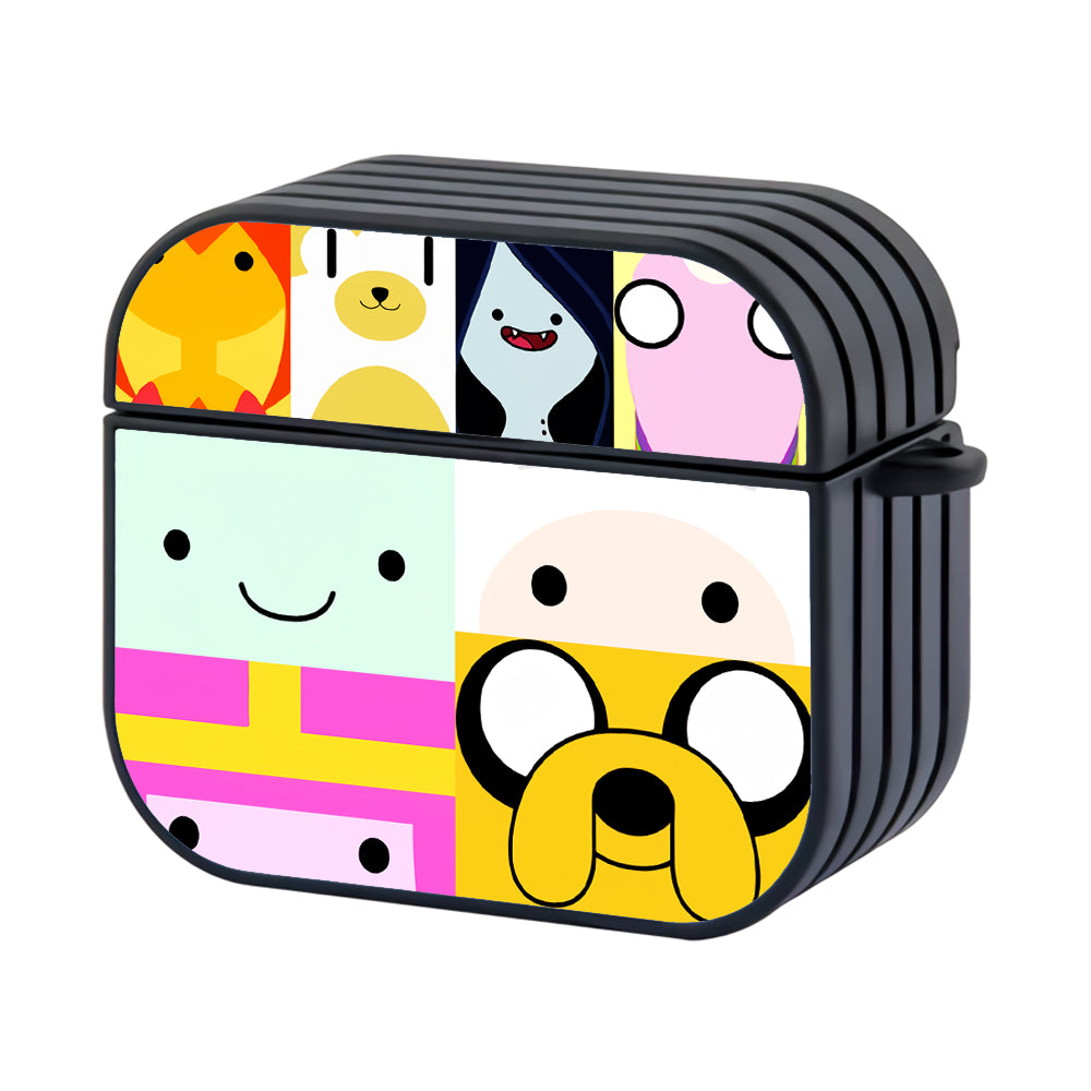 Adventure Time Collage Of Piece Character Hard Plastic Case Cover For Apple Airpods 3
