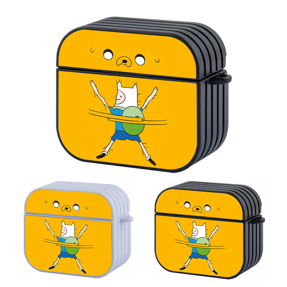 Adventure Time Finn And Jake Sweet Hug Hard Plastic Case Cover For Apple Airpods 3