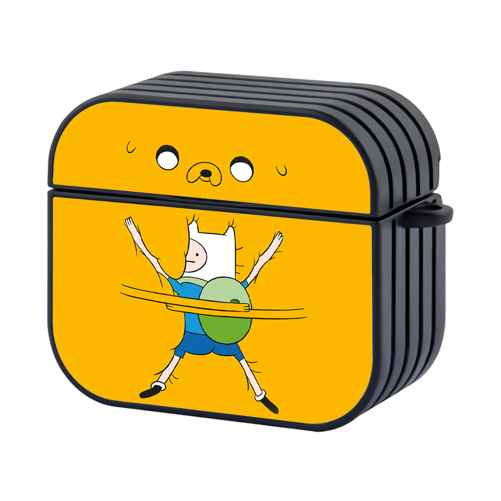 Adventure Time Finn And Jake Sweet Hug Hard Plastic Case Cover For Apple Airpods 4 - Ezzystore