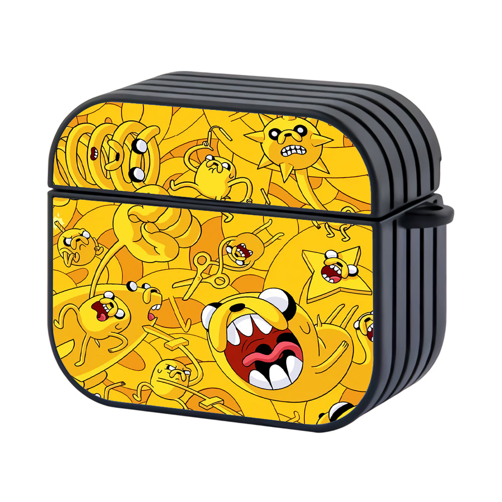 Adventure Time Jake All Mode Hard Plastic Case Cover For Apple Airpods 4 - Ezzystore