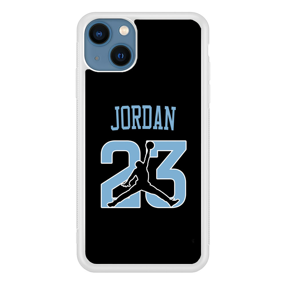 Air Jordan Number Icon Sky Blue iPhone 15 Plus Case