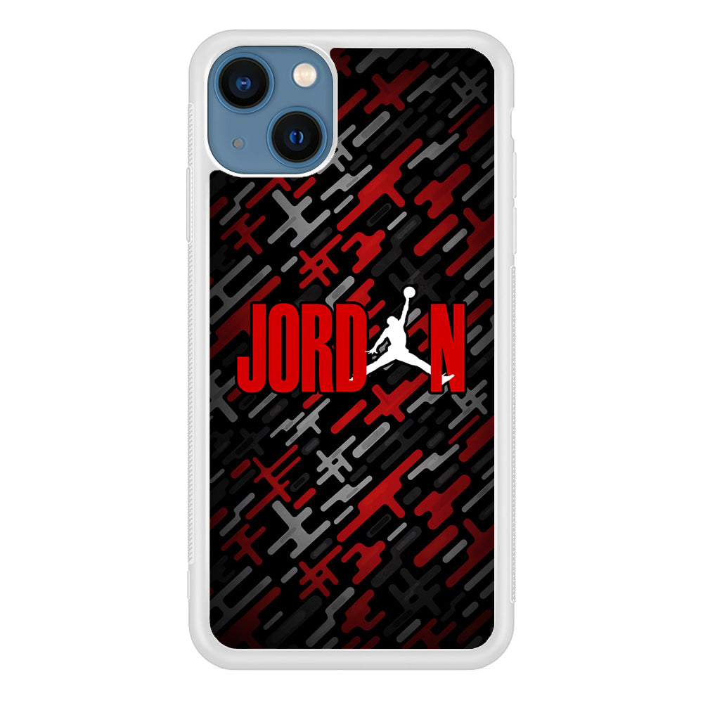 Air Jordan Red Shape Abstract iPhone 14 Plus Case