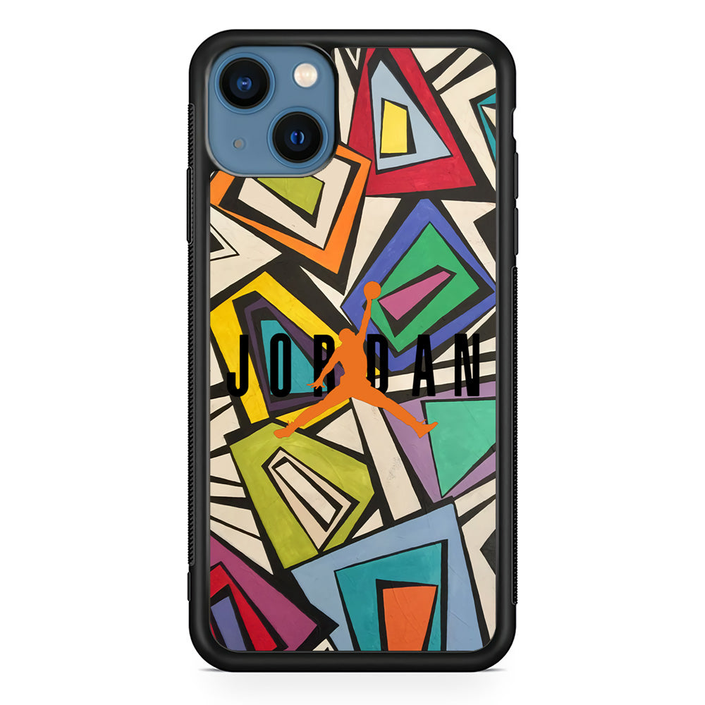 Air Jordan Retro Shape Abstract iPhone 15 Plus Case