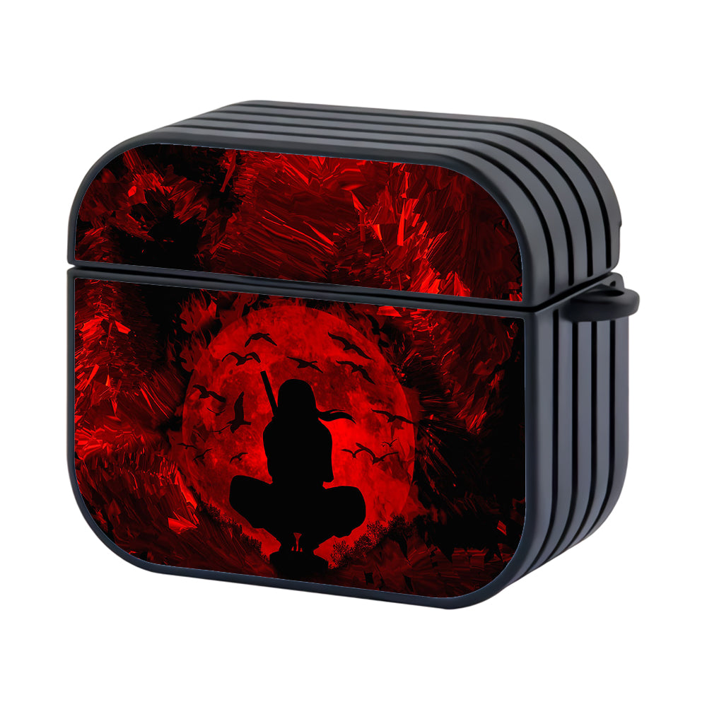 Akatsuki Itachi Uchiha Silhouette Hard Plastic Case Cover For Apple Airpods 3 - Ezzystore