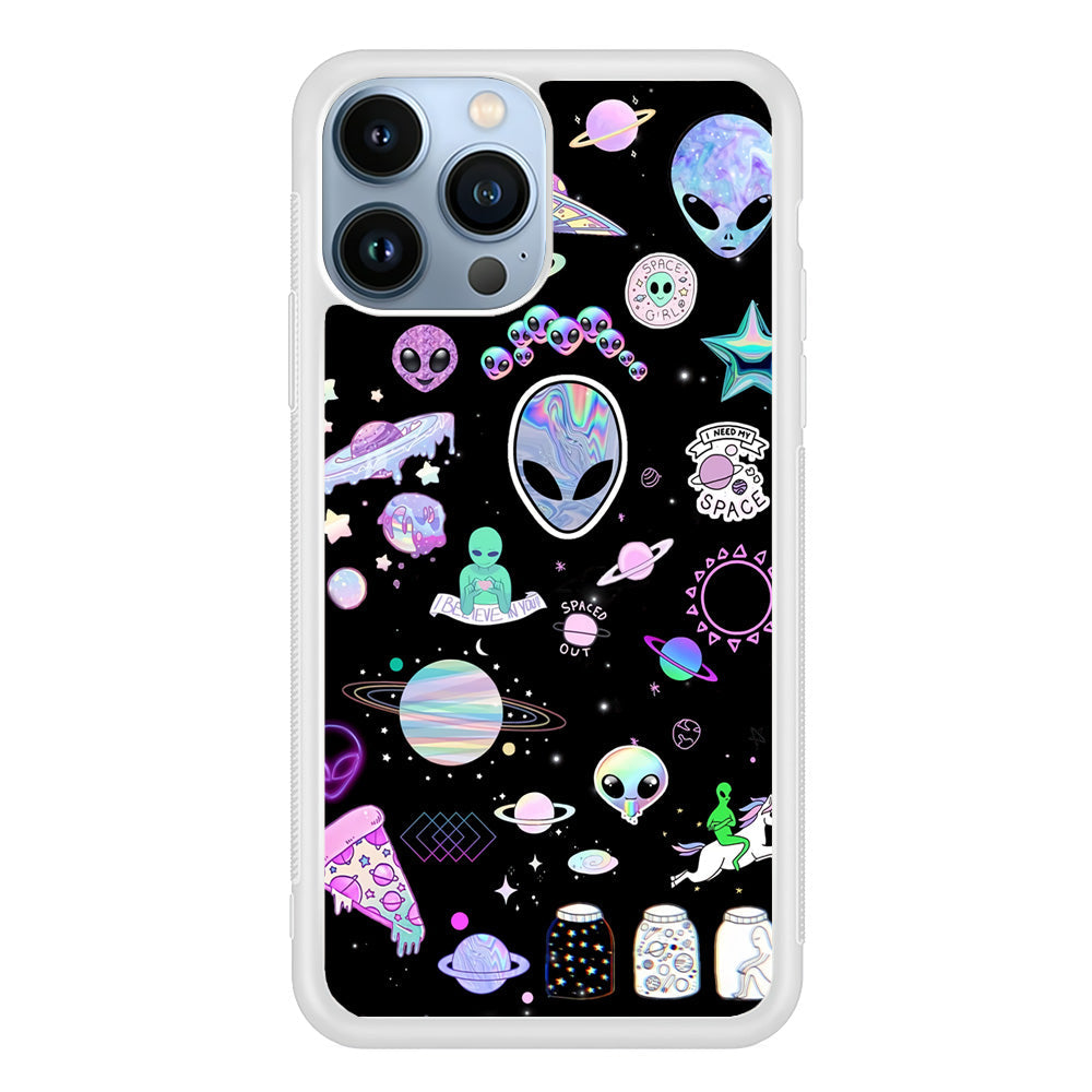 Alien Aesthetic iPhone 15 Pro Case