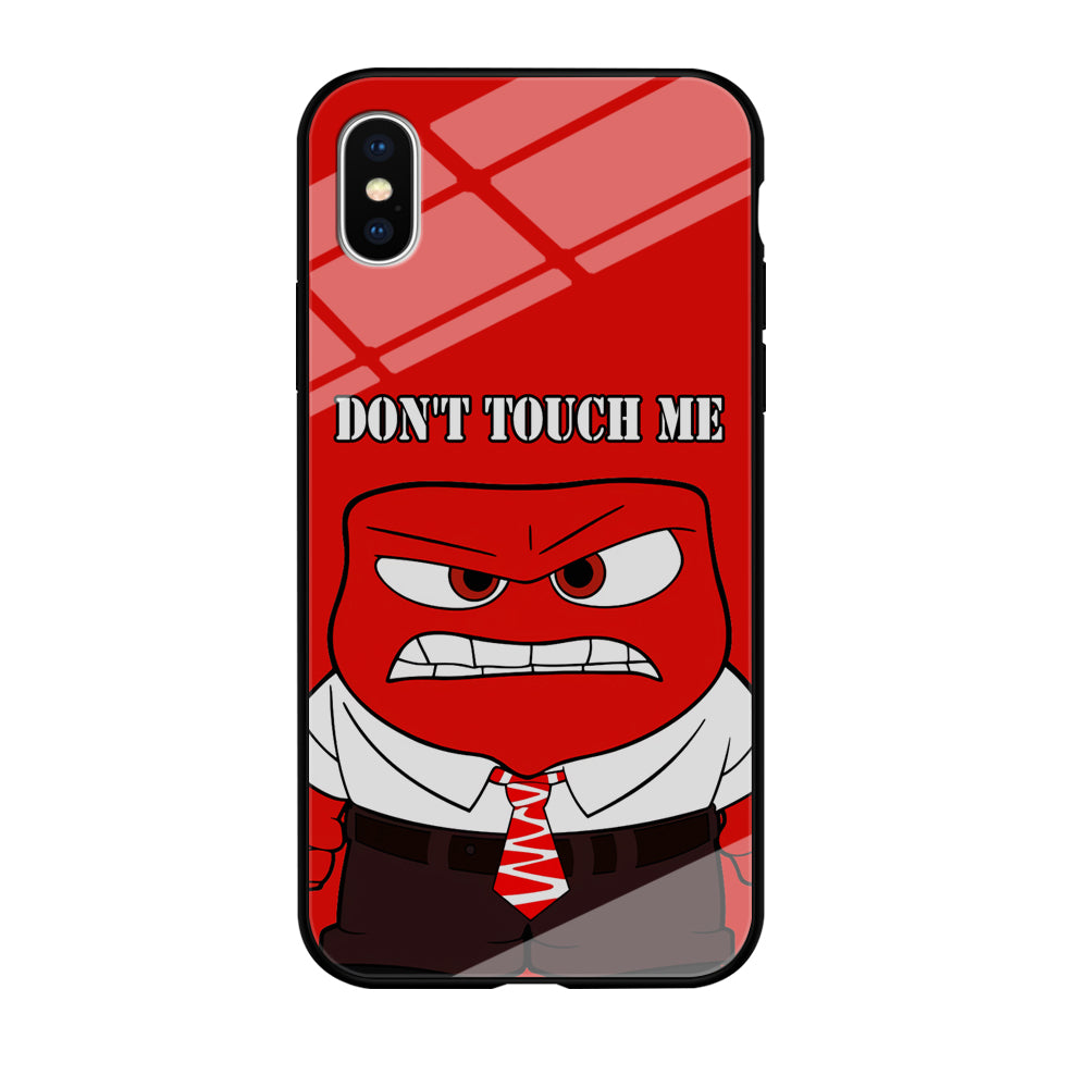 Angry Inside Out Don't Touch Me iPhone XS Case