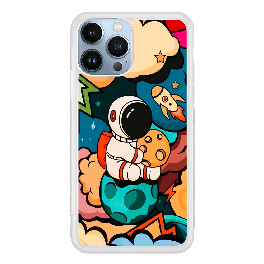 Astronaut Cute Art iPhone 14 Pro Case