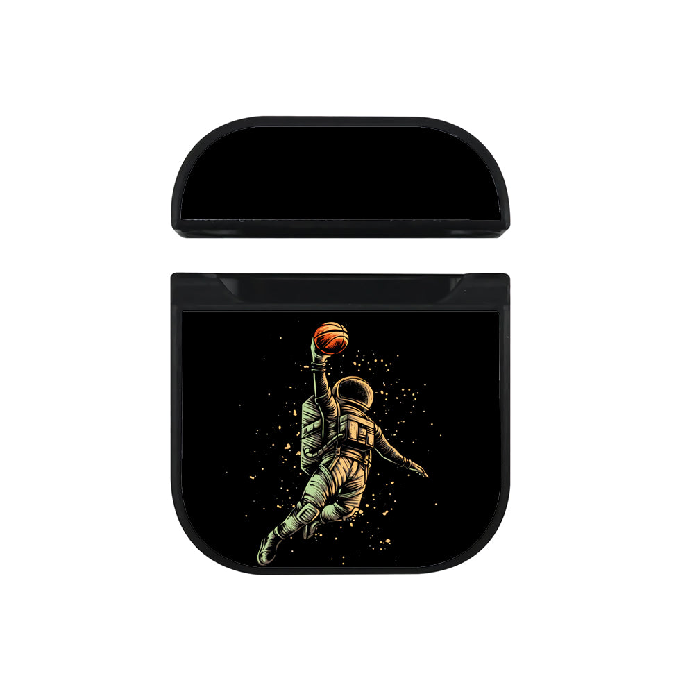 Astronaut Slam Dunk Style Hard Plastic Case Cover For Apple Airpods