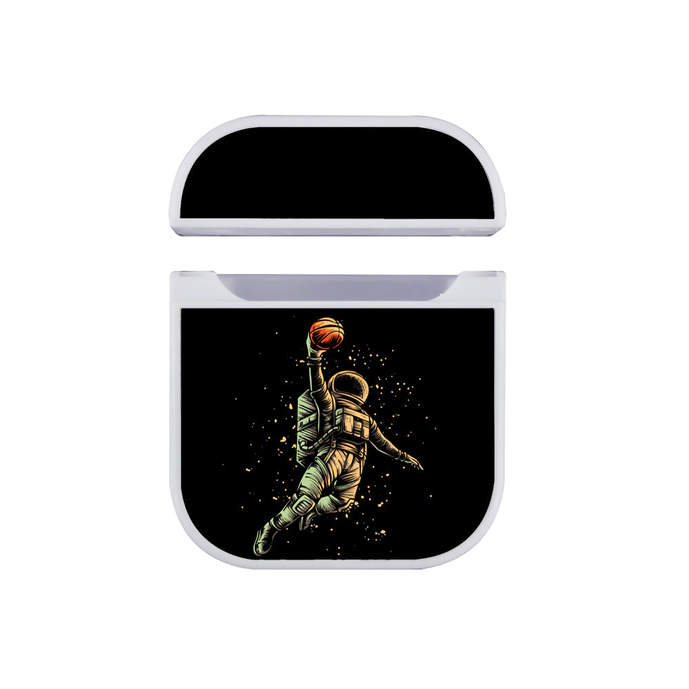 Astronaut Slam Dunk Style Hard Plastic Case Cover For Apple Airpods