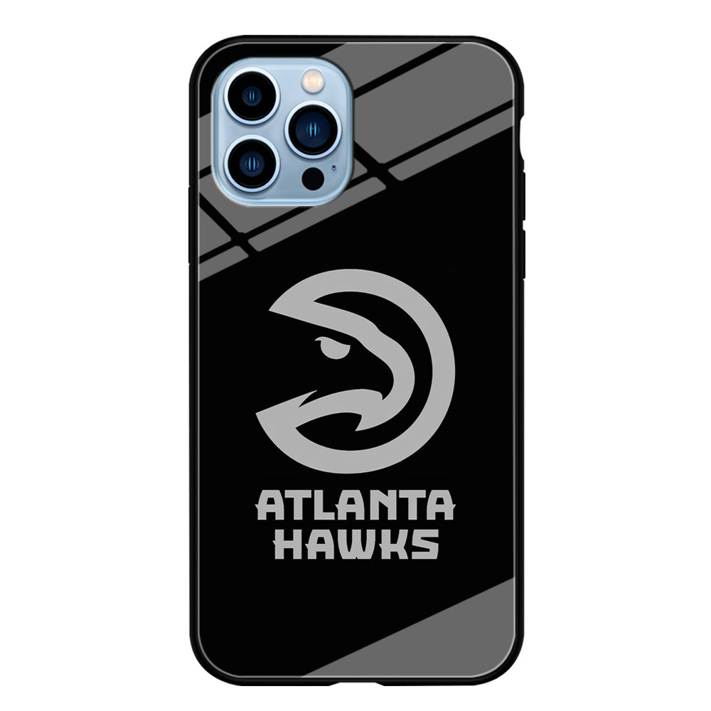 Atlanta Hawks Black Grey iPhone 14 Pro Case