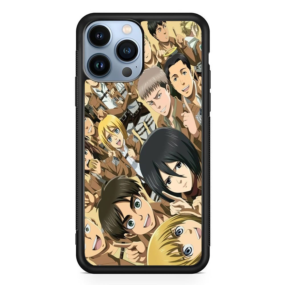 Attack on Titan Family iPhone 15 Pro Case