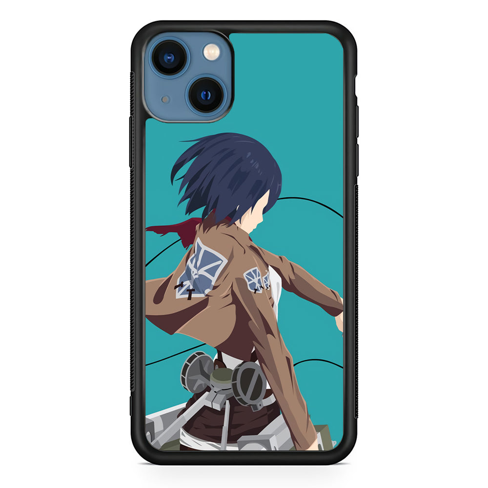 Attack on Titan Mikasa Tosca iPhone 14 Plus Case