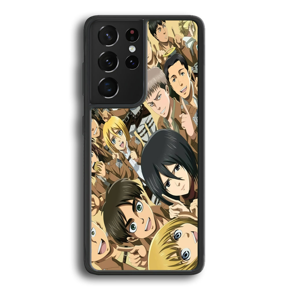 Attack on Titan Family Samsung Galaxy S24 Ultra Case - Ezzystore