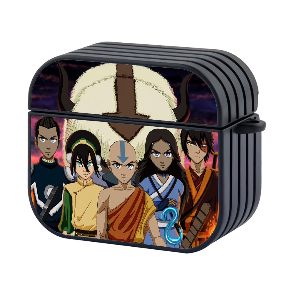 Avatar Legend of Aang Full Team Hard Plastic Case Cover For Apple Airpods 4 - Ezzystore