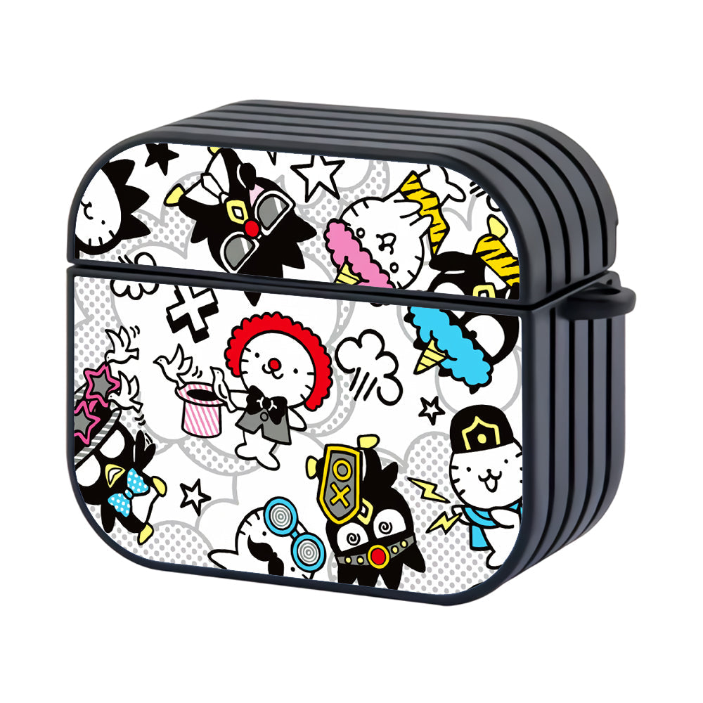 Badtz Maru Art Hard Plastic Case Cover For Apple Airpods 4 - Ezzystore