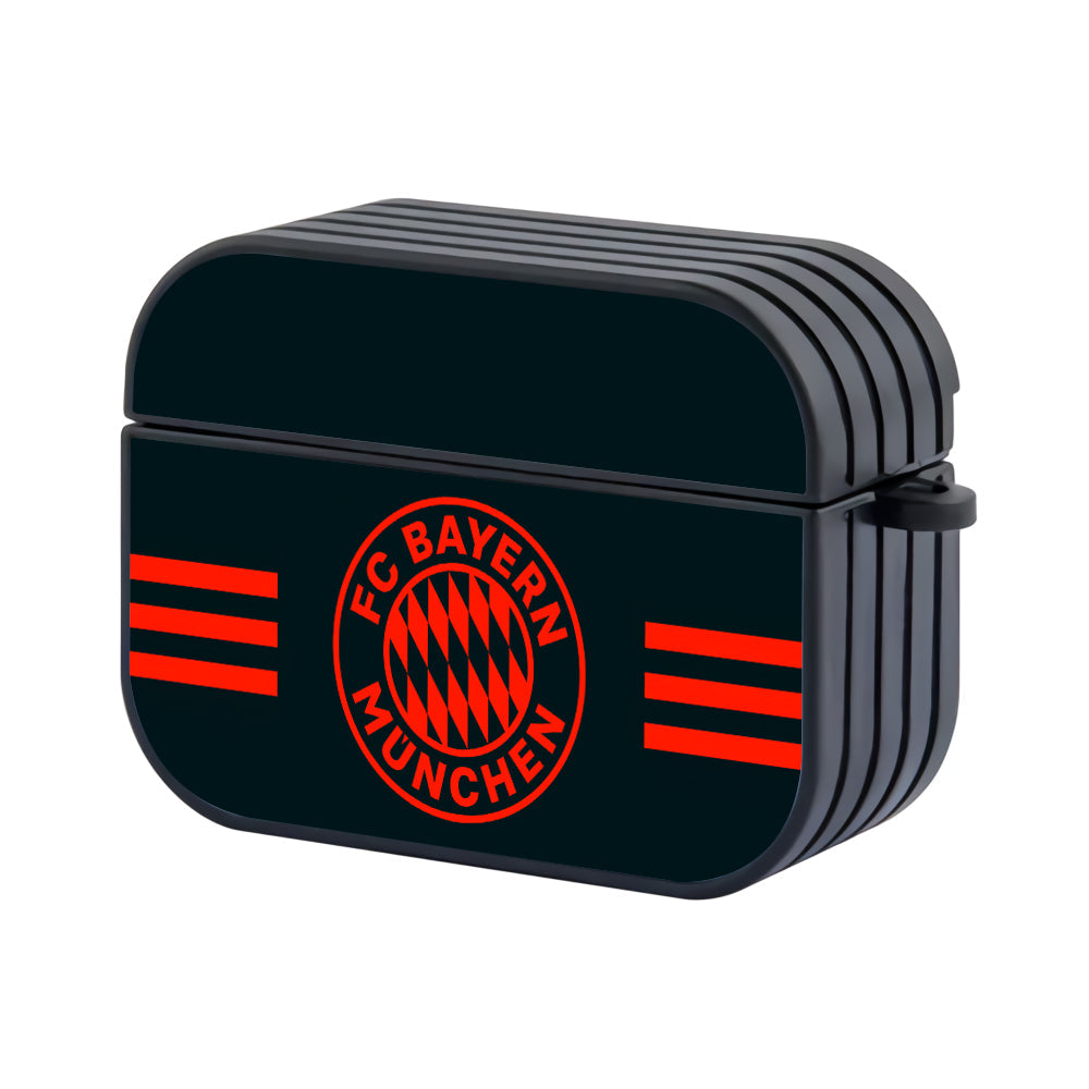 Bayern Munchen FC Stripe And Logo Hard Plastic Case Cover For Apple Airpods Pro 2 - Ezzystore
