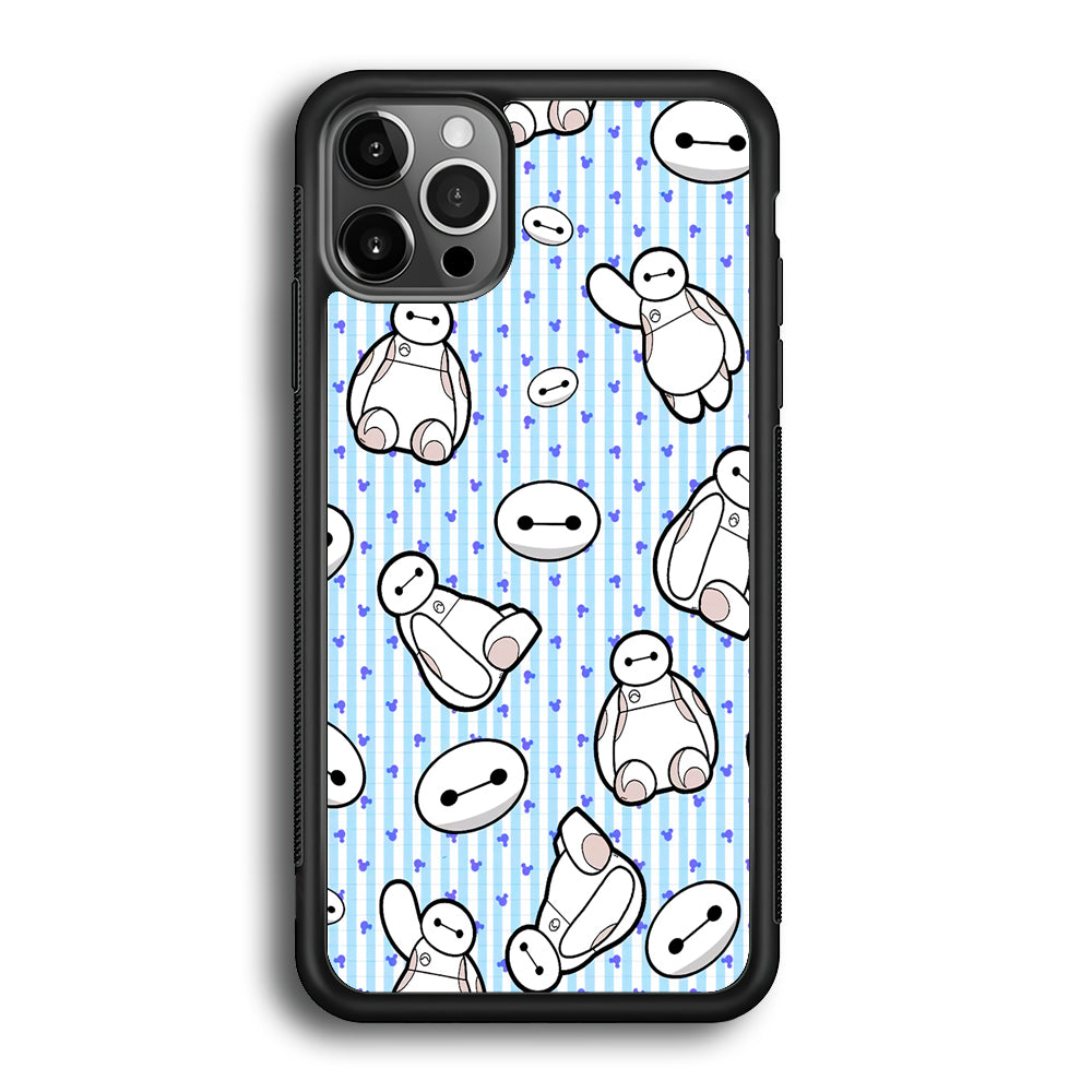 Big Hero 6 Baymax Stripe And Love iPhone 12 Pro Max Case