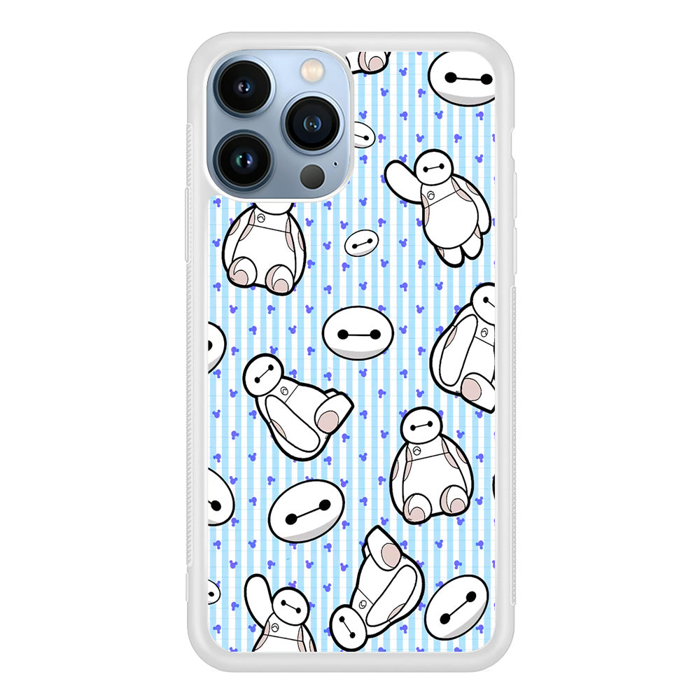 Big Hero 6 Baymax Stripe And Love iPhone 15 Pro Case