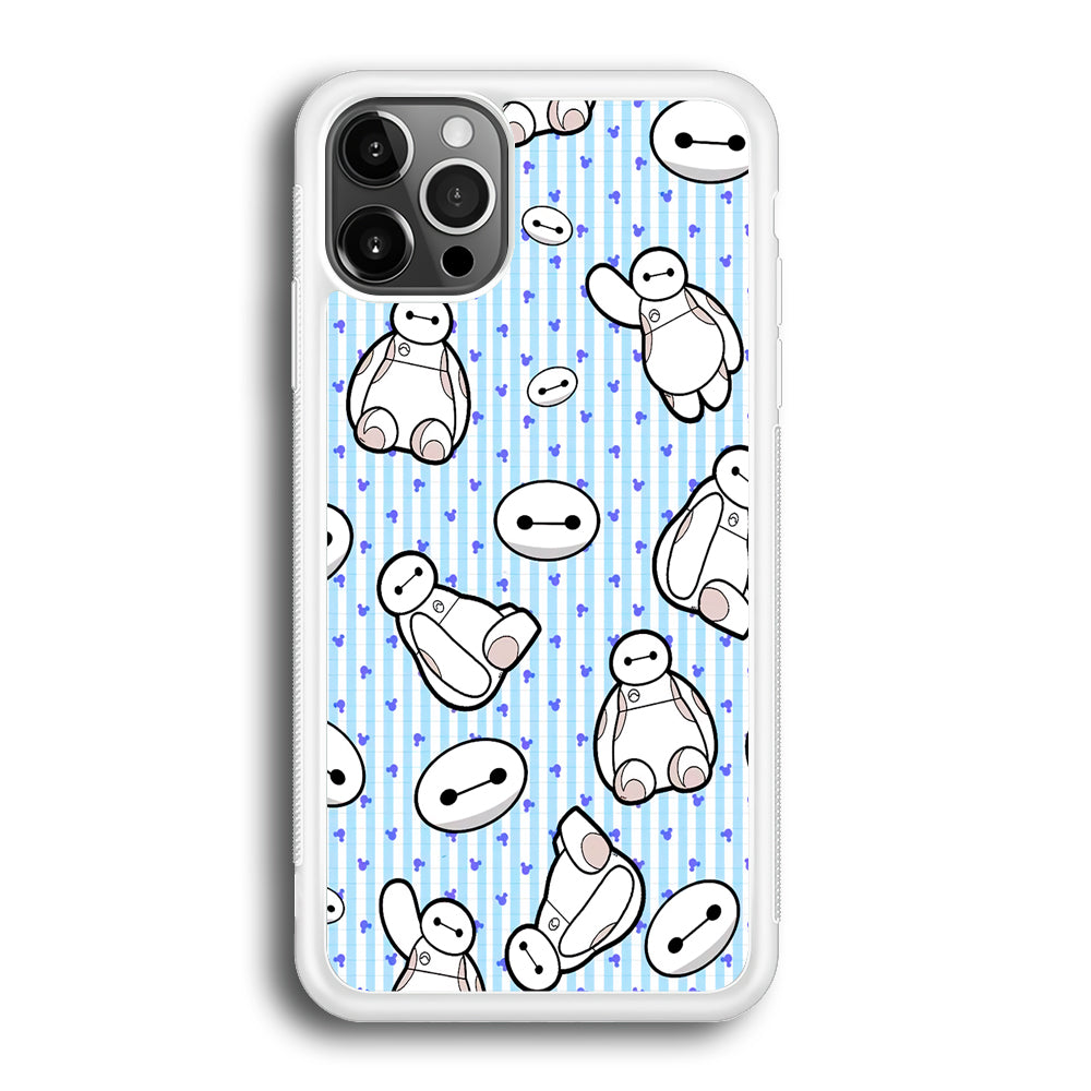 Big Hero 6 Baymax Stripe And Love iPhone 12 Pro Max Case