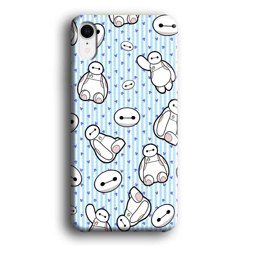 Big Hero 6 Baymax Stripe And Love iPhone XR Case