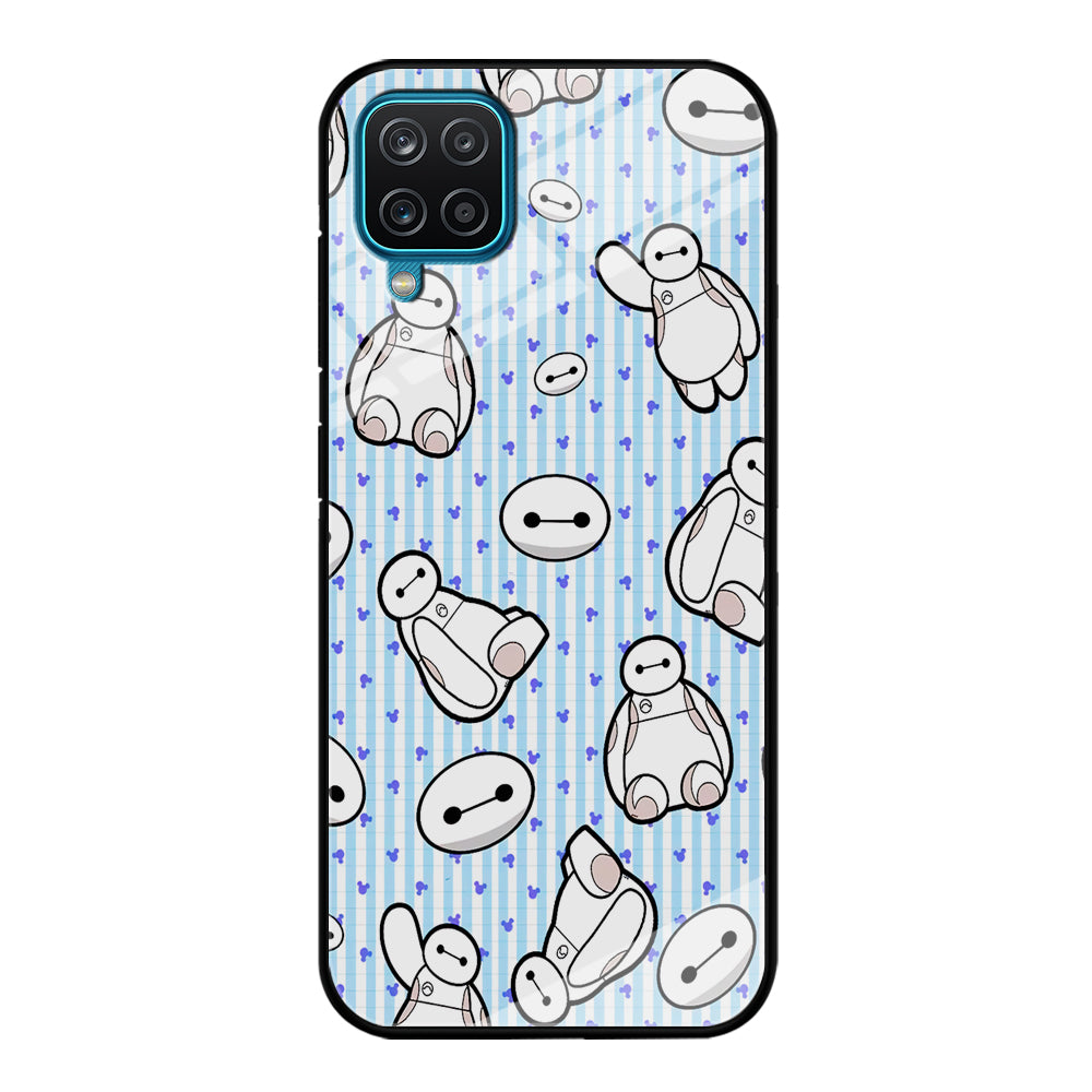 Big Hero 6 Baymax Stripe And Love Samsung Galaxy A12 Case
