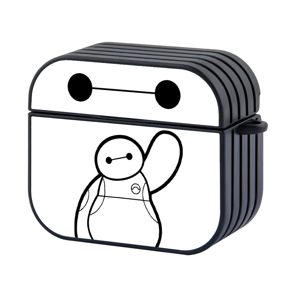 Big Hero Icon Of Baymax Hard Plastic Case Cover For Apple Airpods 4 - Ezzystore