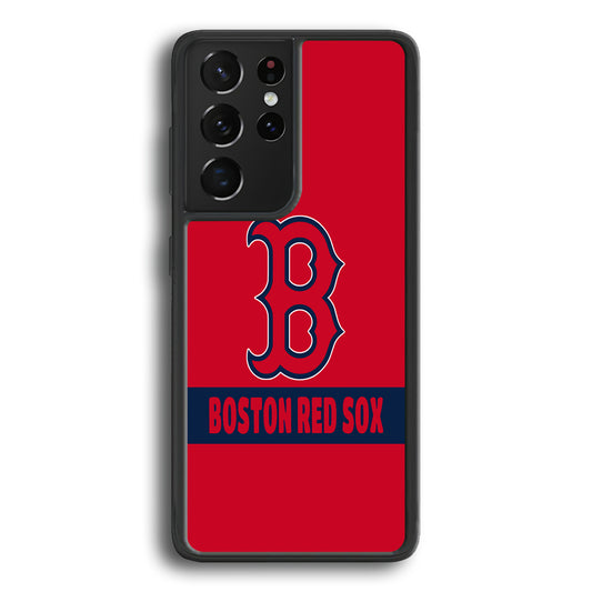 Boston Red Sox MLB Team Samsung Galaxy S21 Ultra Case - Ezzystore