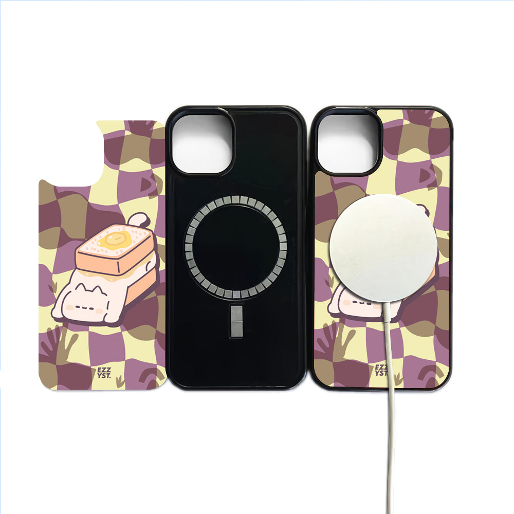 Bread with Cats Creamy Toast Magsafe iPhone Case