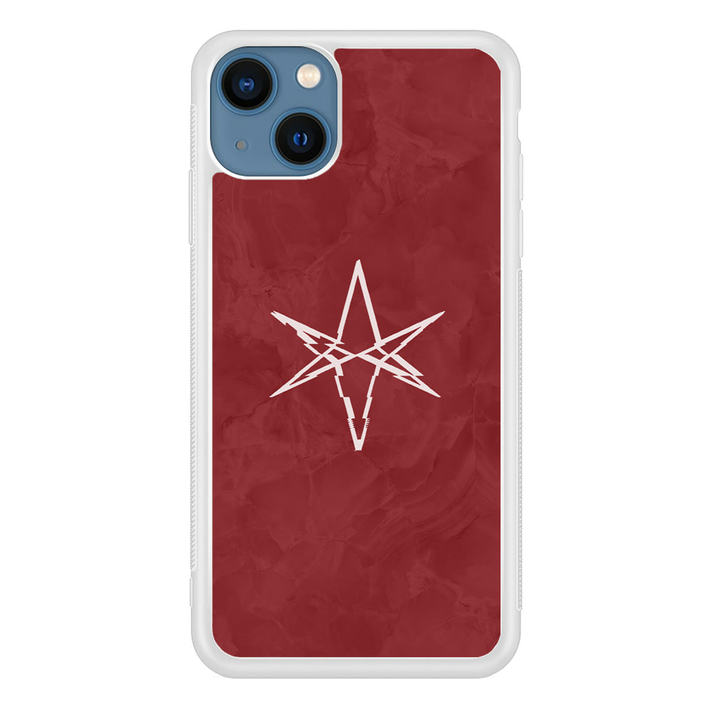 Bring Me The Horizon Maroon Marble iPhone 14 Plus Case