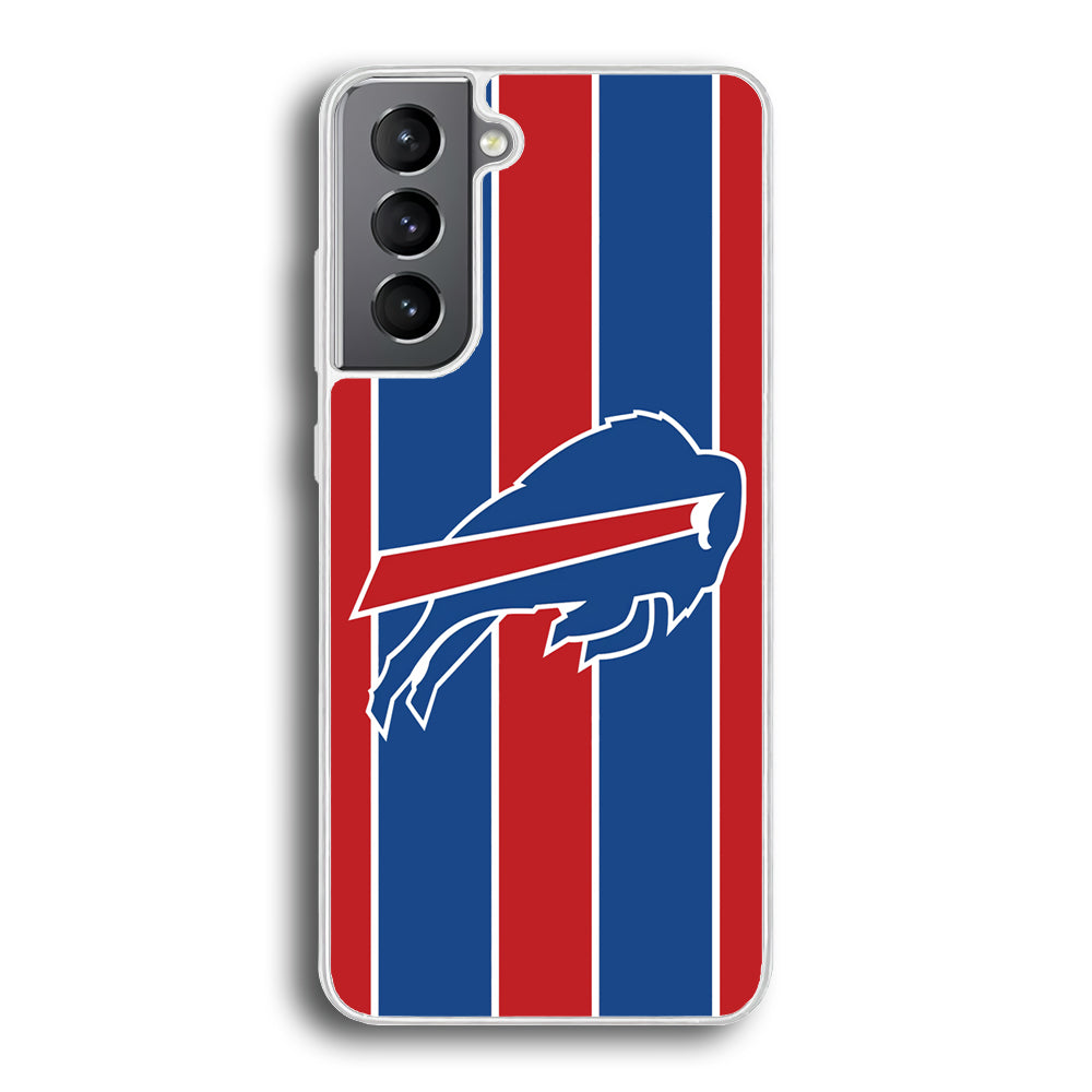 Buffalo Bills Stripe And Logo Samsung Galaxy S21 Case