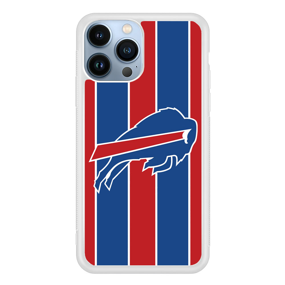 Buffalo Bills Stripe And Logo iPhone 15 Pro Max Case