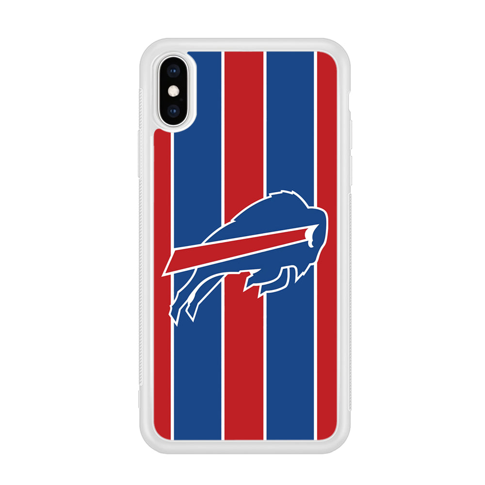 Buffalo Bills Stripe And Logo iPhone XS Case