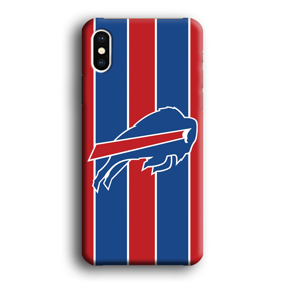 Buffalo Bills Stripe And Logo iPhone XS Case