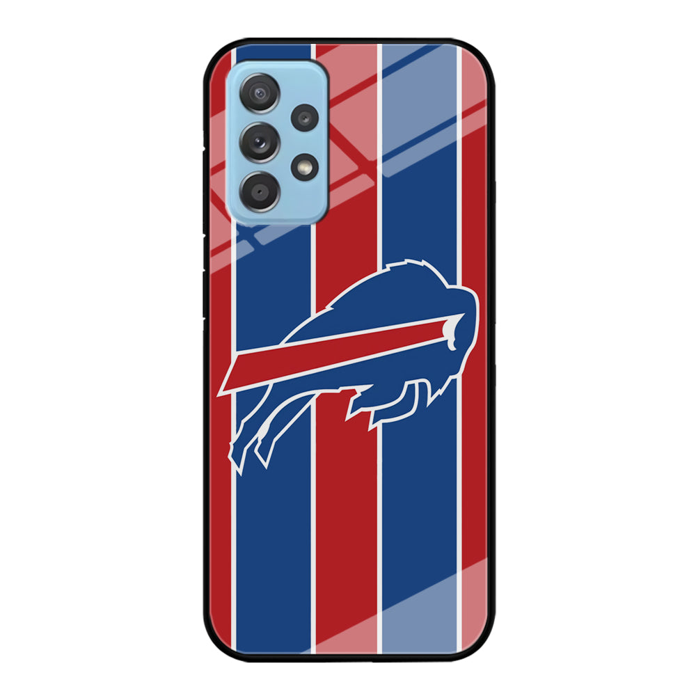 Buffalo Bills Stripe And Logo Samsung Galaxy A72 Case
