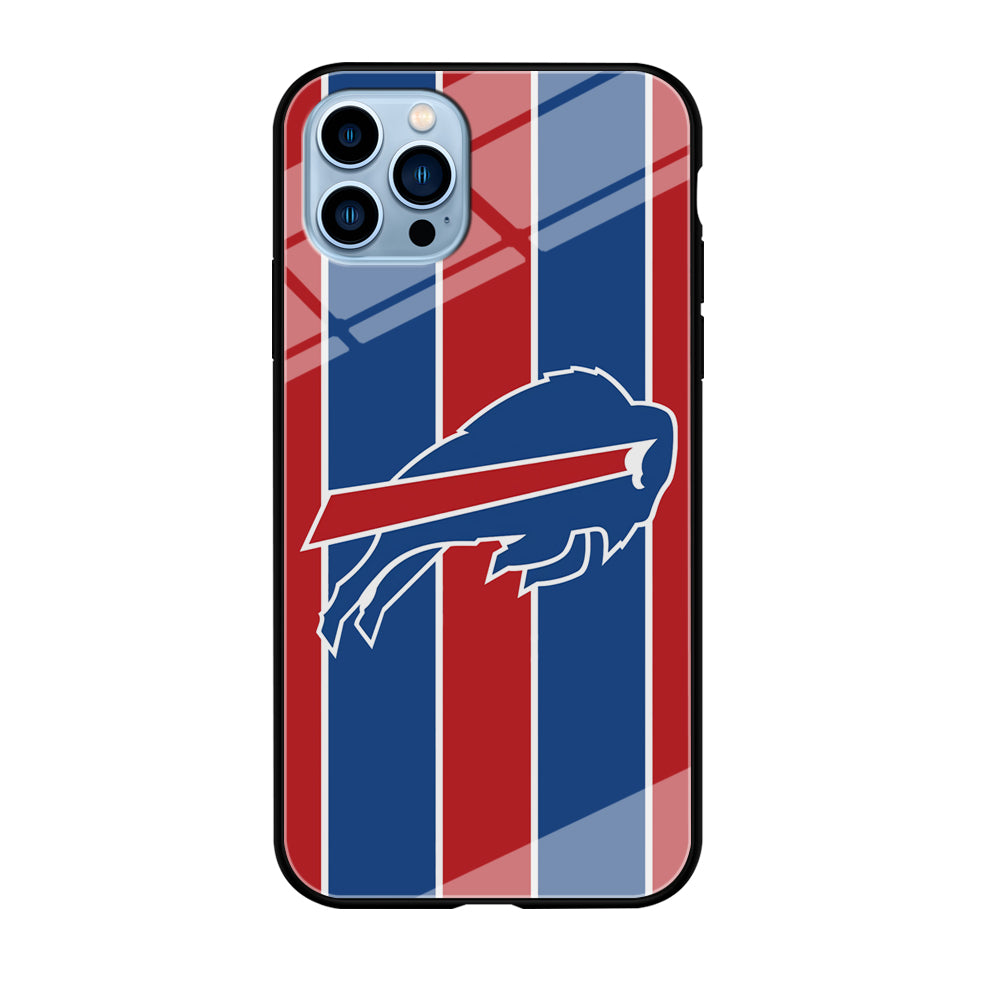 Buffalo Bills Stripe And Logo iPhone 12 Pro Max Case