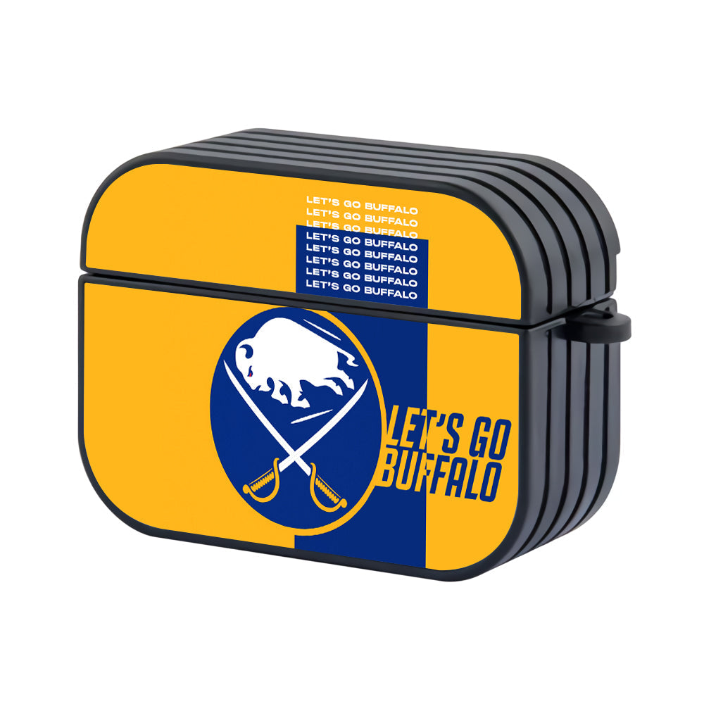 Buffalo Sabres Hockey Team Hard Plastic Case Cover For Apple Airpods Pro 2 - Ezzystore