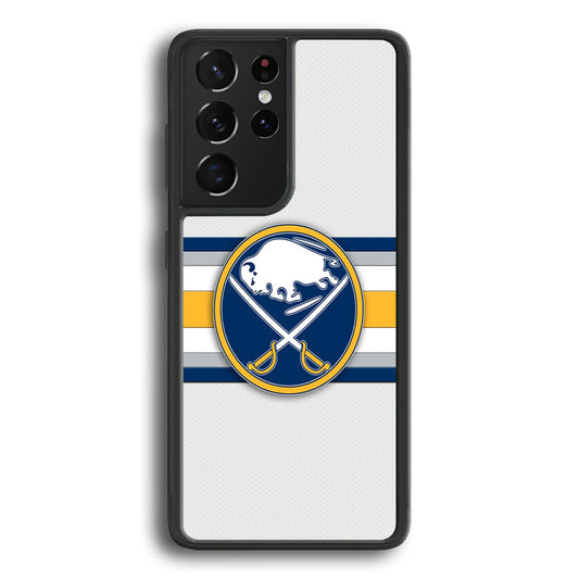 Buffalo Sabres Stripe Logo Samsung Galaxy S21 Ultra Case - Ezzystore