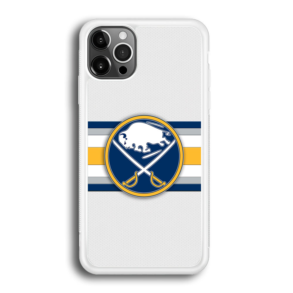 Buffalo Sabres Stripe Logo iPhone 12 Pro Max Case