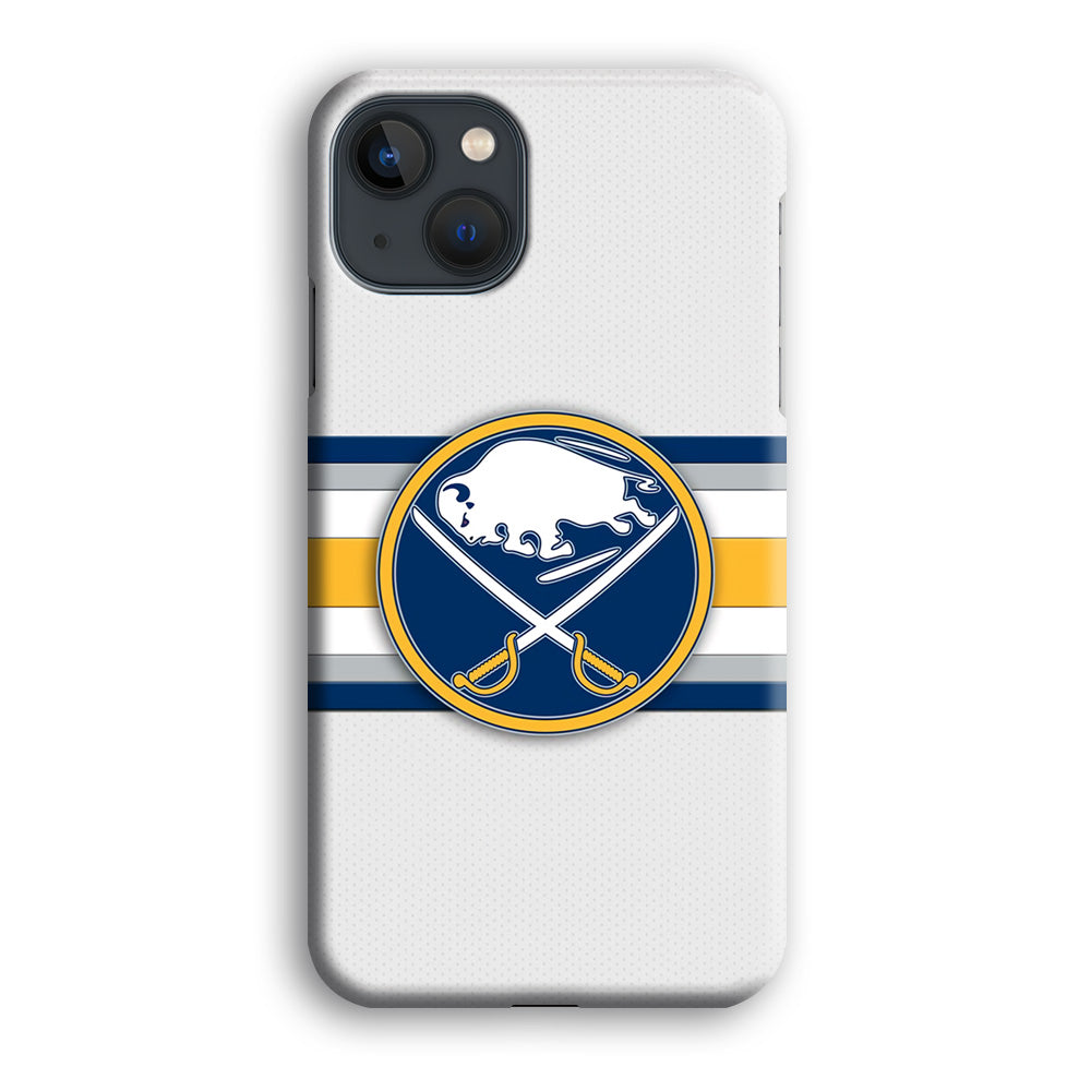 Buffalo Sabres Stripe Logo iPhone 15 Plus Case