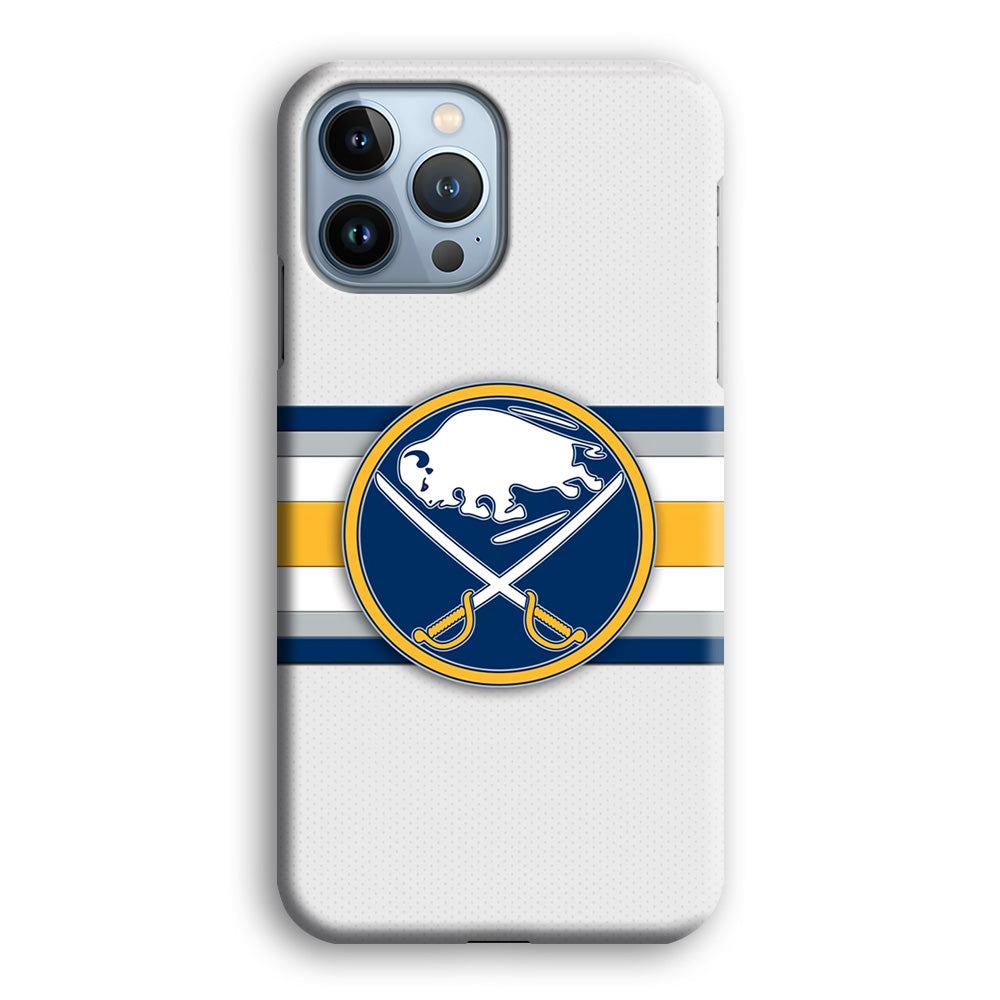 Buffalo Sabres Stripe Logo iPhone 14 Pro Case