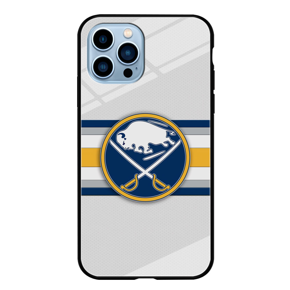 Buffalo Sabres Stripe Logo iPhone 14 Pro Case