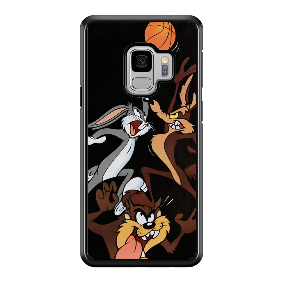 Bugs Bunny Coyote And Taz Playing Basketball Samsung Galaxy S9 Case