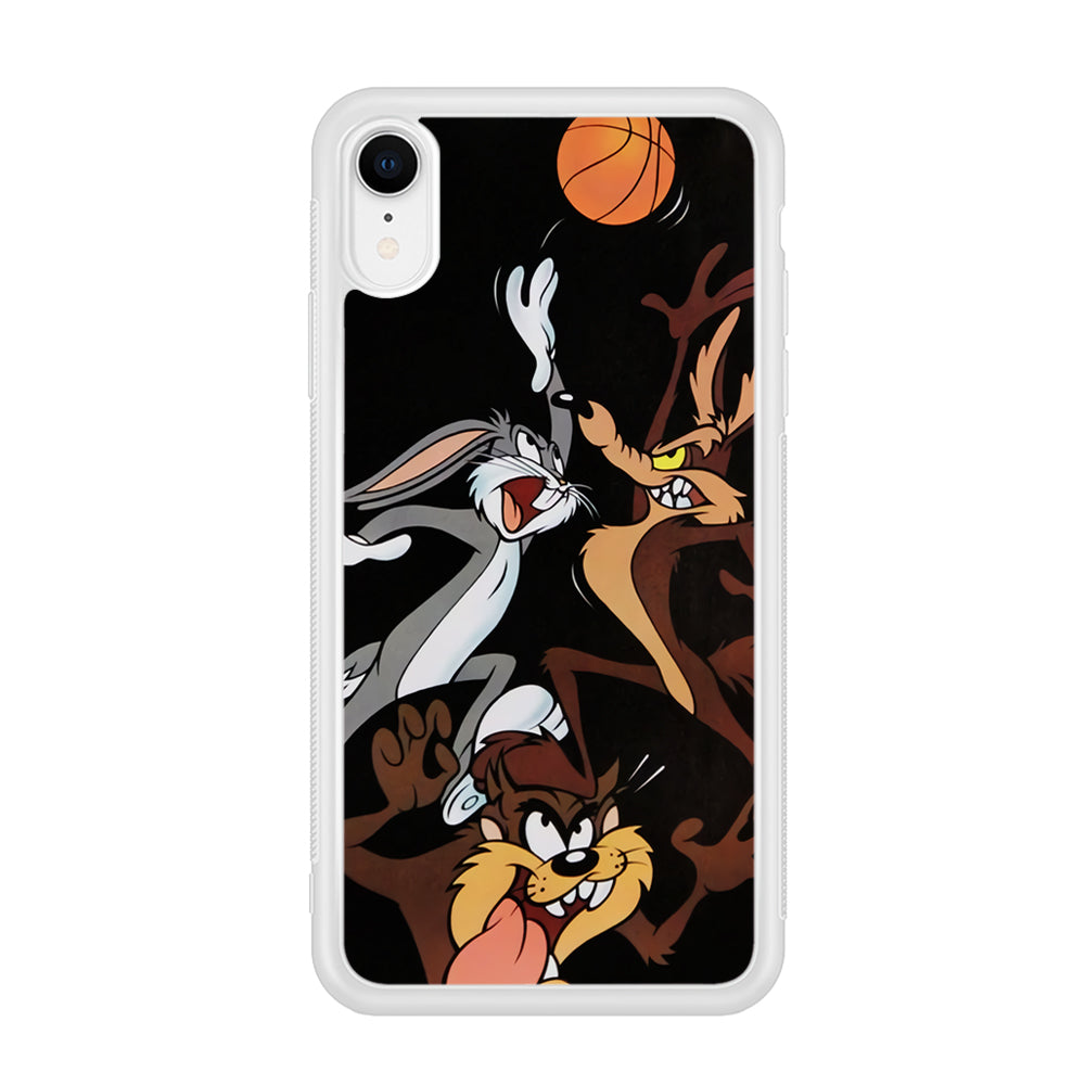 Bugs Bunny Coyote And Taz Playing Basketball iPhone XR Case